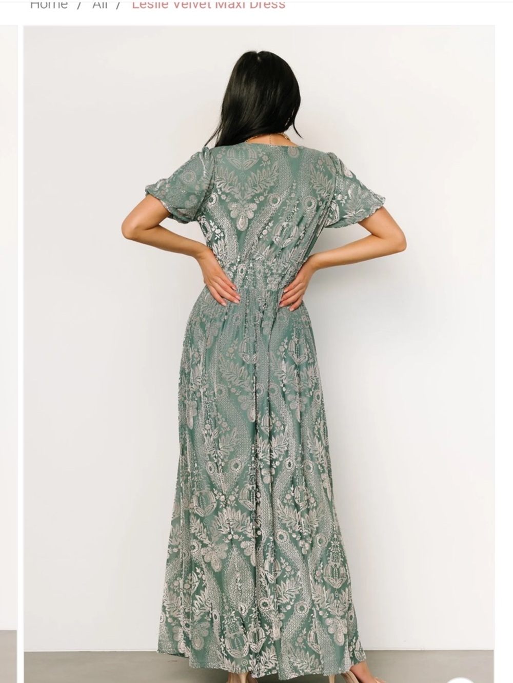 NWT! Baltic Born Leslie Velvet Maxi Dress - Picture 5 of 9